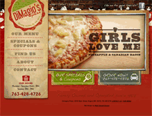 Tablet Screenshot of dimagiospizza.com